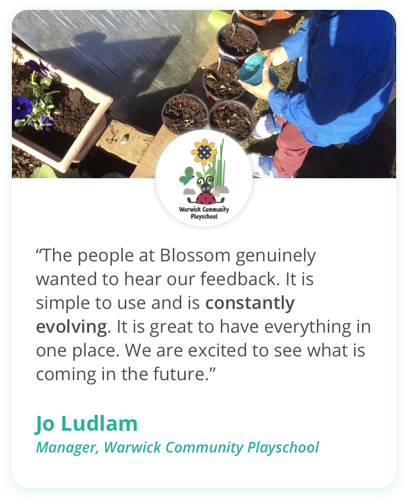 Nursery management software with Blossom Educational